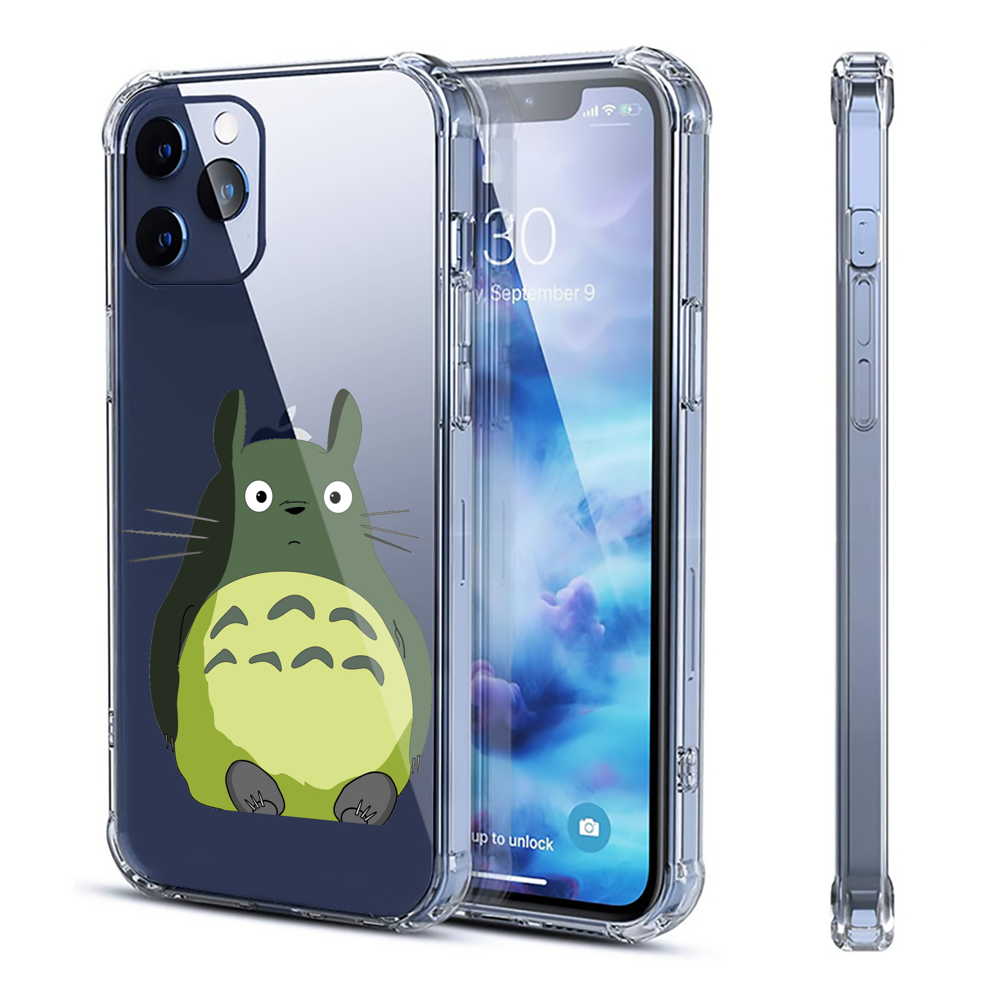 （画像用） となりのトトロ 草壁メイ 草壁サツキ My Neighbor Totoro Satsuki Kusakabe Mei Kusakabe 【iPhone 12シリーズ対応】透明スマホケース（クリアソフトケース）
